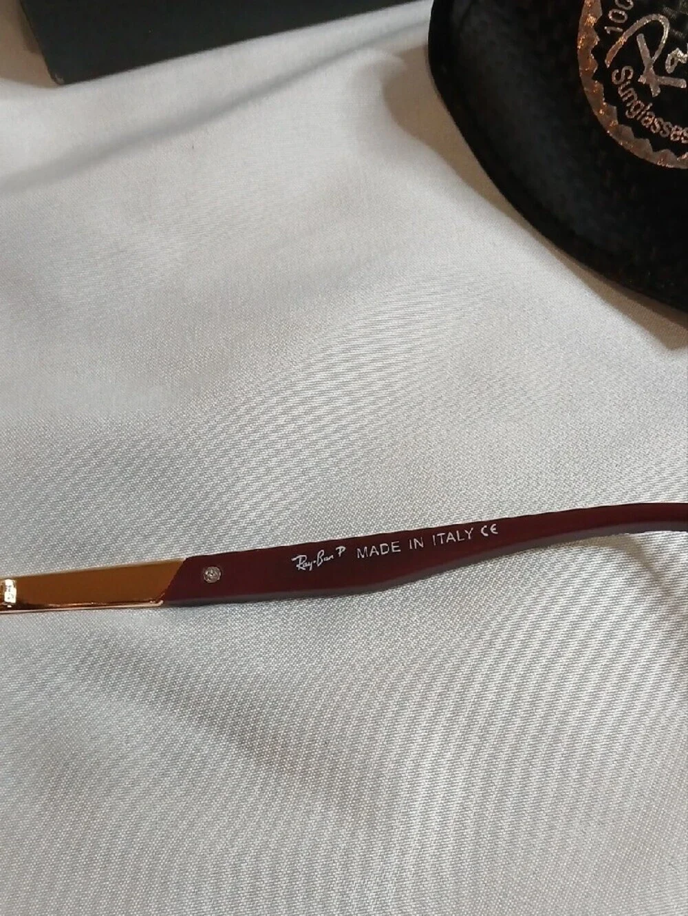 Ray-Ban Black and Brown Tech Aviator Polarized Sunglasses